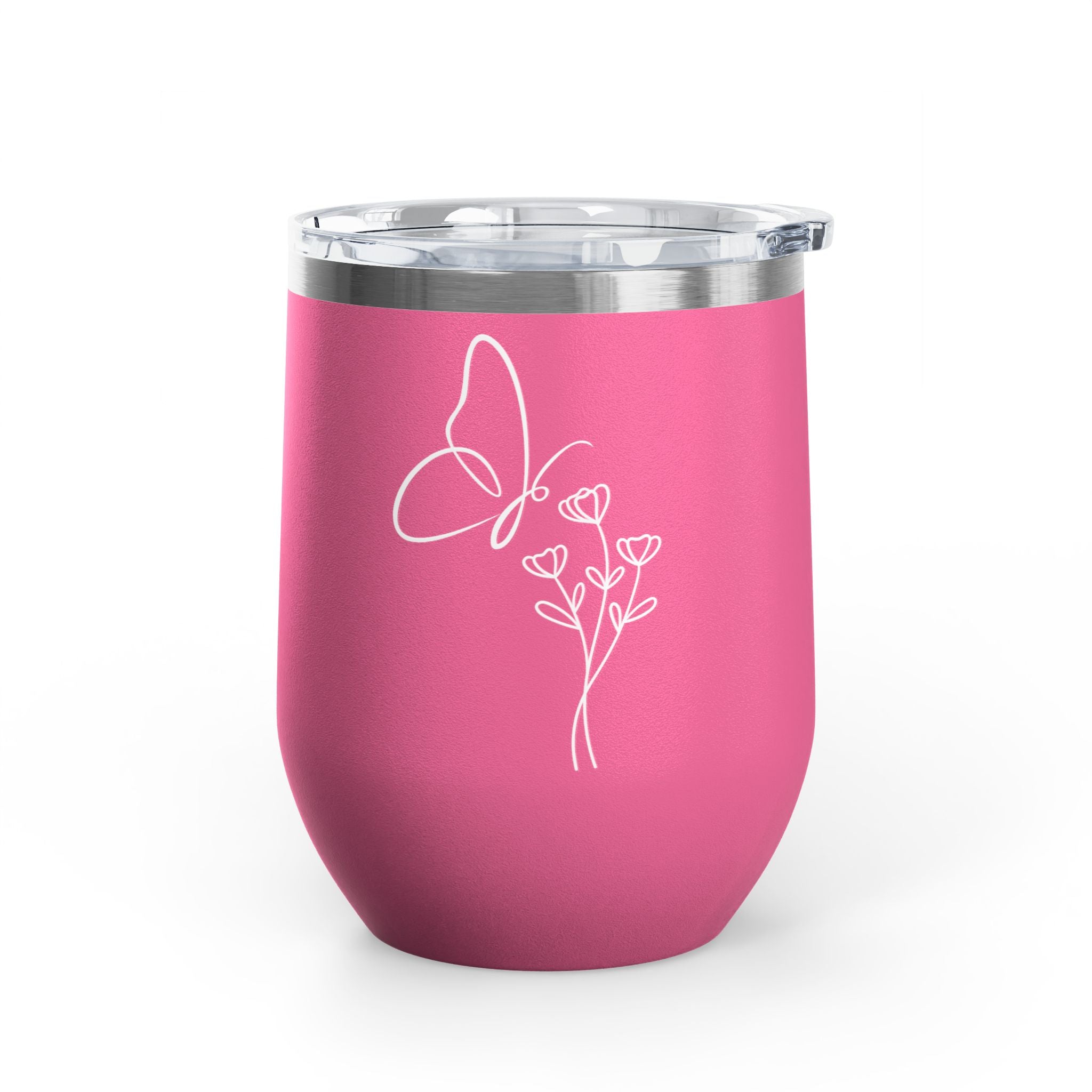 Butterfly Wine Tumbler, 12oz - Elegant Insulated Drinkware for Wine Lovers, Perfect Gift for Celebrations, Outdoor Events, Birthdays, [...]