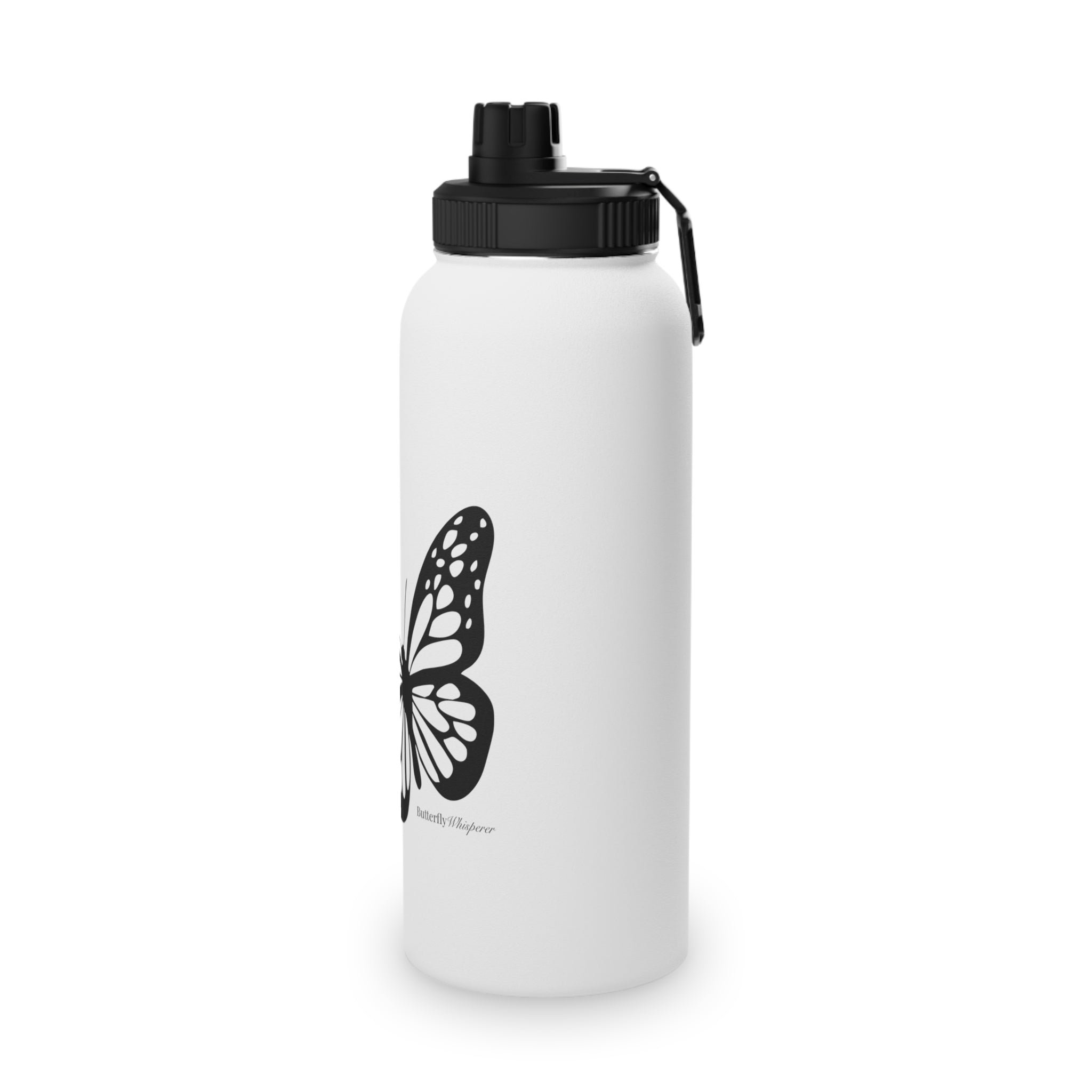Butterfly Stainless Steel Water Bottle - Eco-Friendly Sports Bottle, Reusable Water Container, Travel Bottle, Gift for Fitness