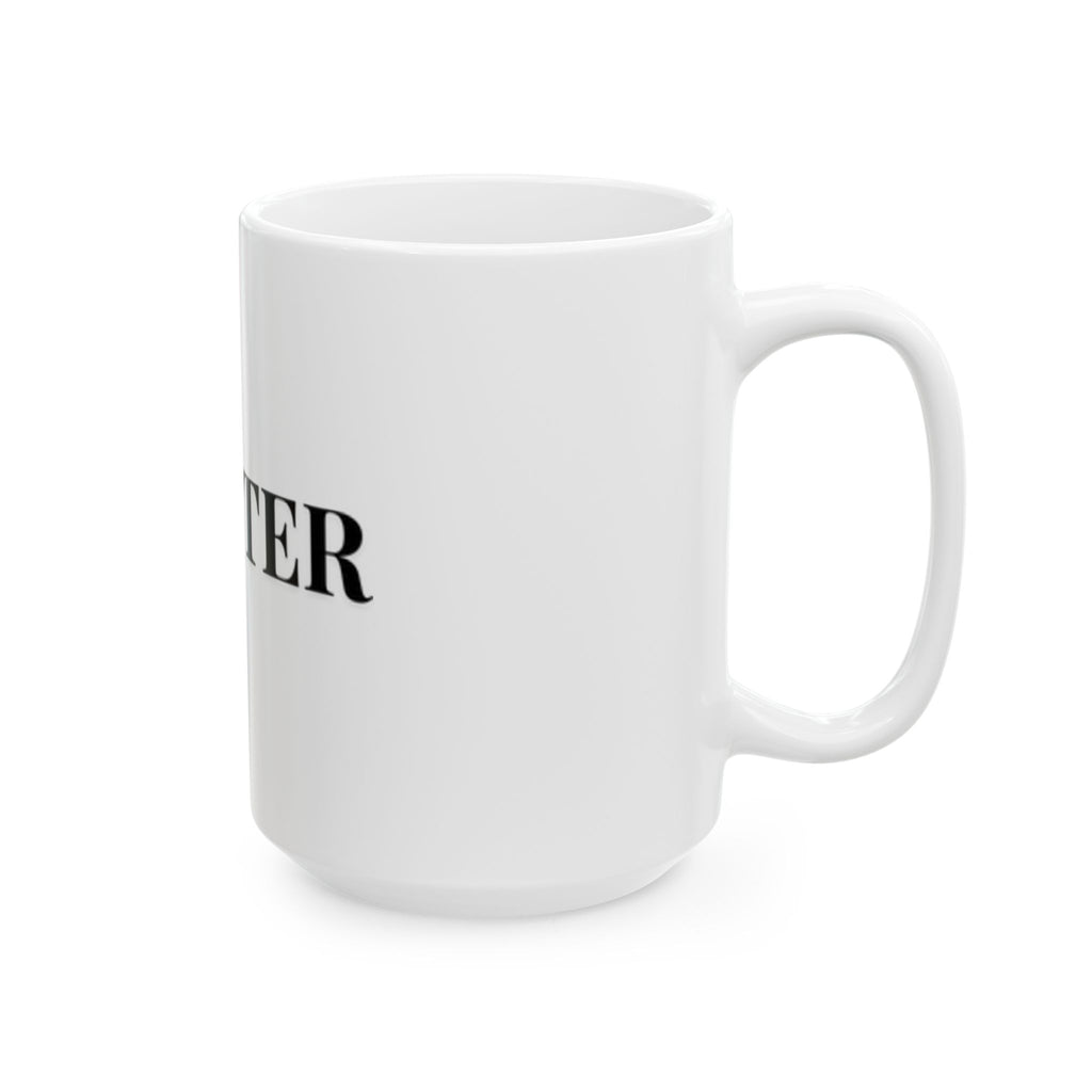 Flutter Ceramic Mug - Inspirational Coffee Cup, Gift for Her, Home Decor, Unique Mug for Tea Lovers, Motivational Drinkware