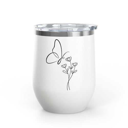 Butterfly Wine Tumbler, 12oz - Elegant Insulated Drinkware for Wine Lovers, Perfect Gift for Celebrations, Outdoor Events, Birthdays, [...]