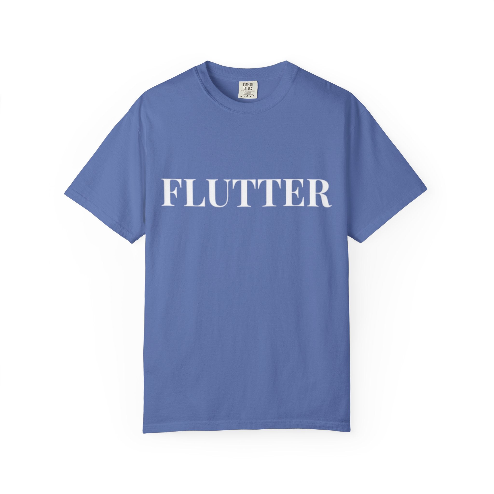 Flutter Garment-Dyed Unisex T-Shirt - Cozy Fashion, Casual Style, Gift for Her/Him, Everyday Wear, Summer Vibes, Birthday Gift