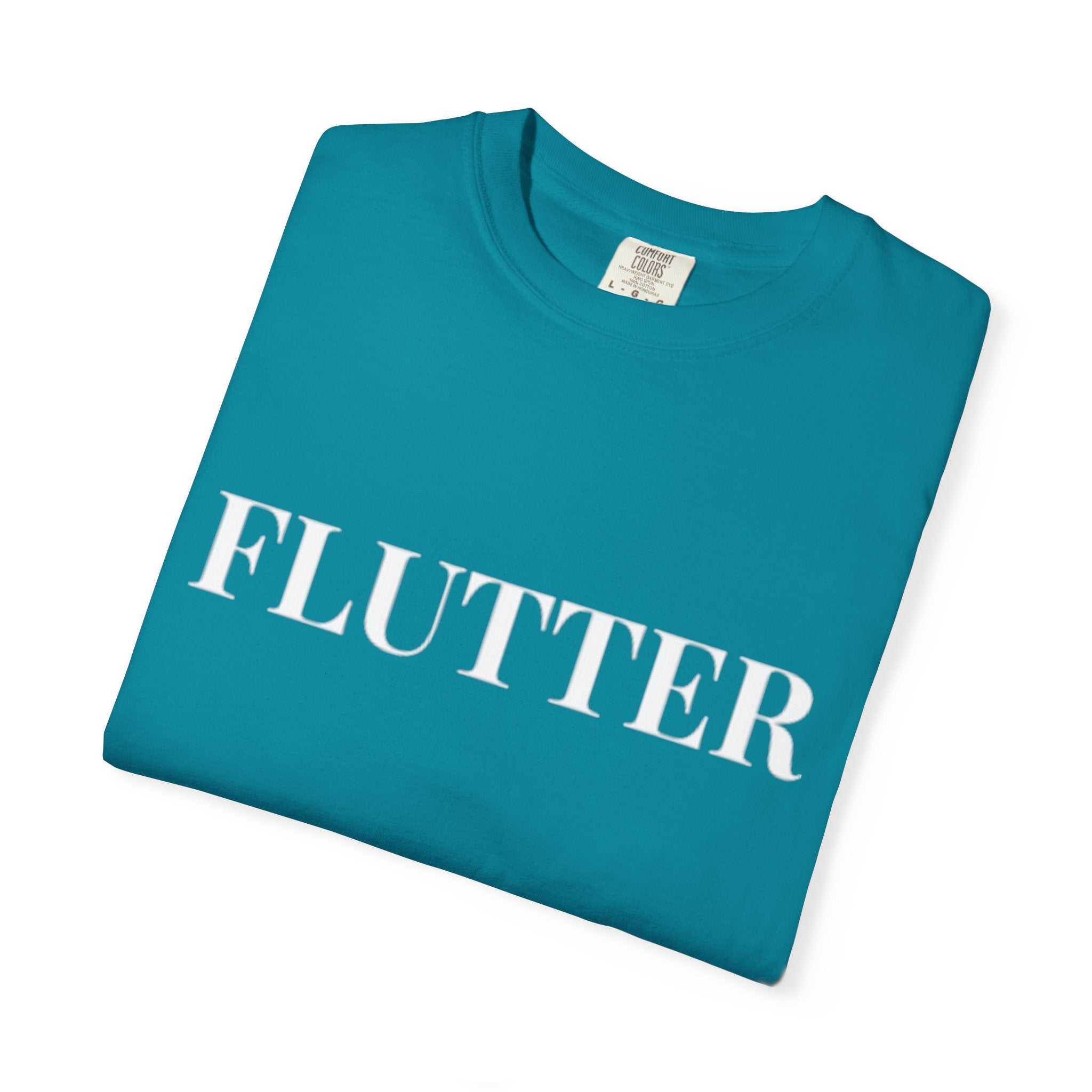 Flutter Garment-Dyed Unisex T-Shirt - Cozy Fashion, Casual Style, Gift for Her/Him, Everyday Wear, Summer Vibes, Birthday Gift
