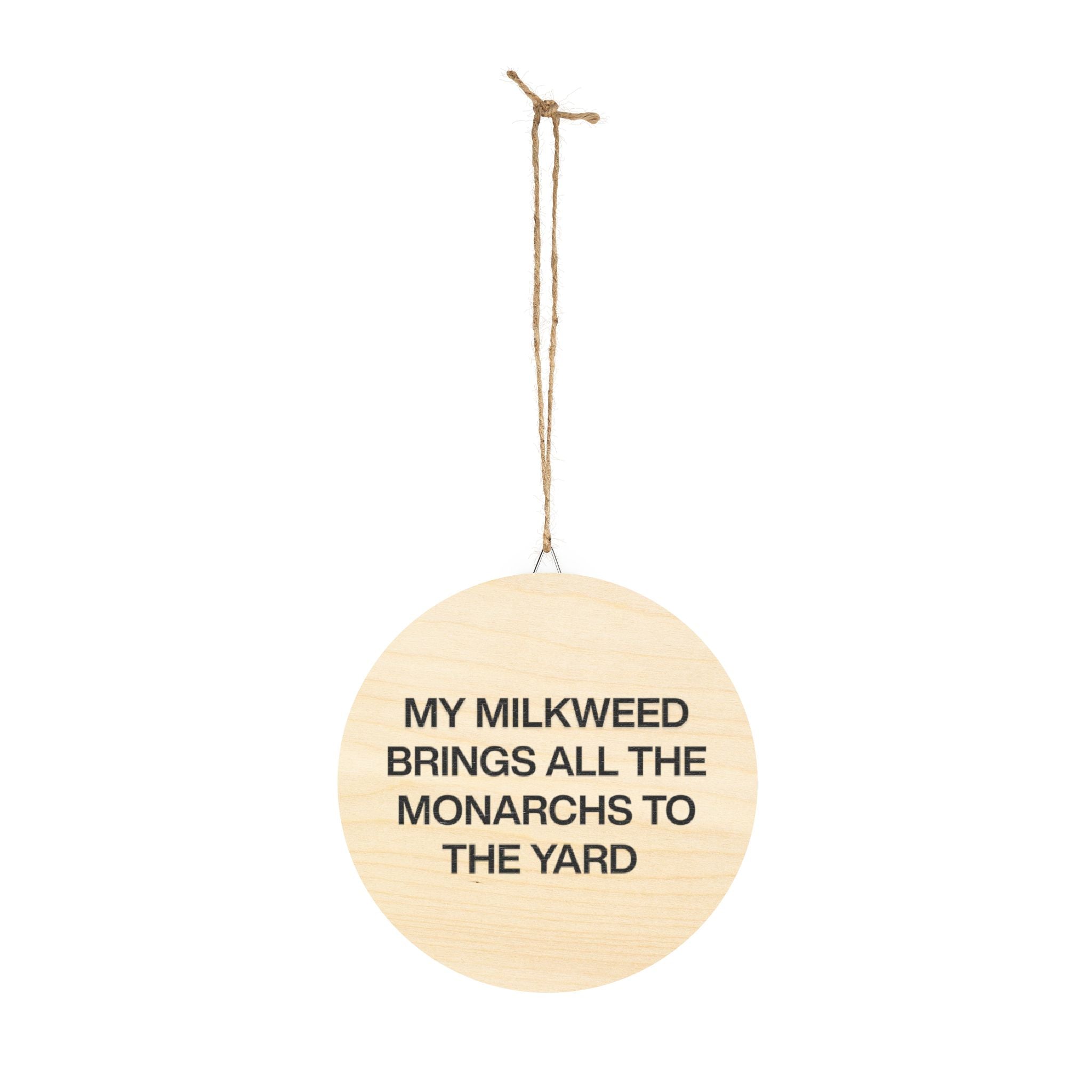 Rustic Wood Sign for Garden Lovers, 'My Milkweed Brings All the Monarchs to the Yard', Home Decor, Gift for Nature Enthusiasts, [...]