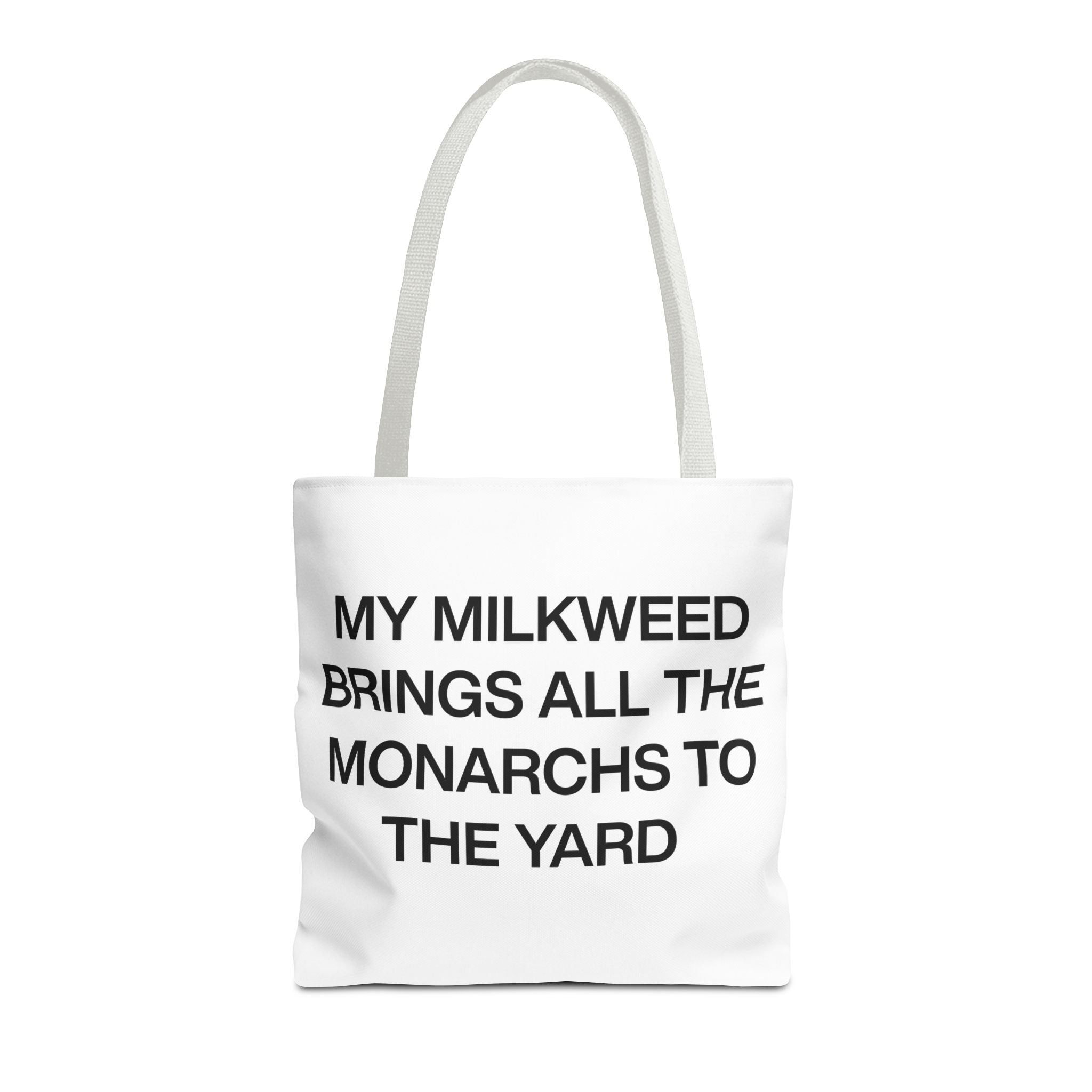 Monarch Tote Bag, Eco-Friendly Shopper, Floral Tote, Gift for Gardeners, Nature Lover Bag, Statement Bag, Cute Beach Tote