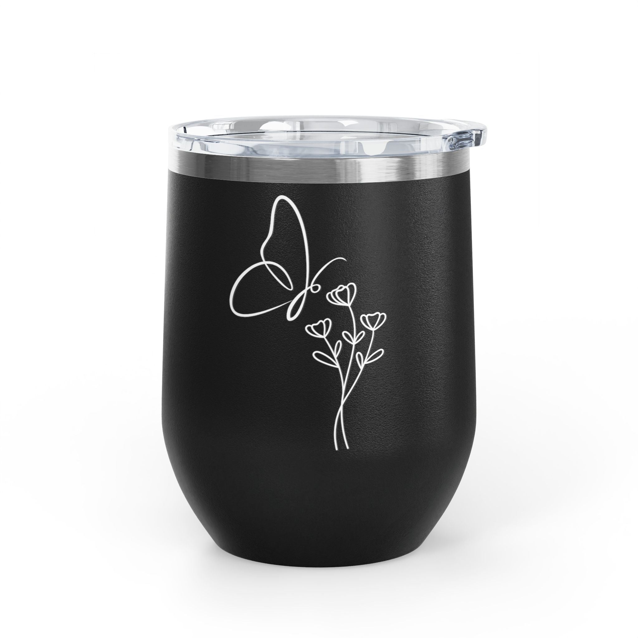 Butterfly Wine Tumbler, 12oz - Elegant Insulated Drinkware for Wine Lovers, Perfect Gift for Celebrations, Outdoor Events, Birthdays, [...]