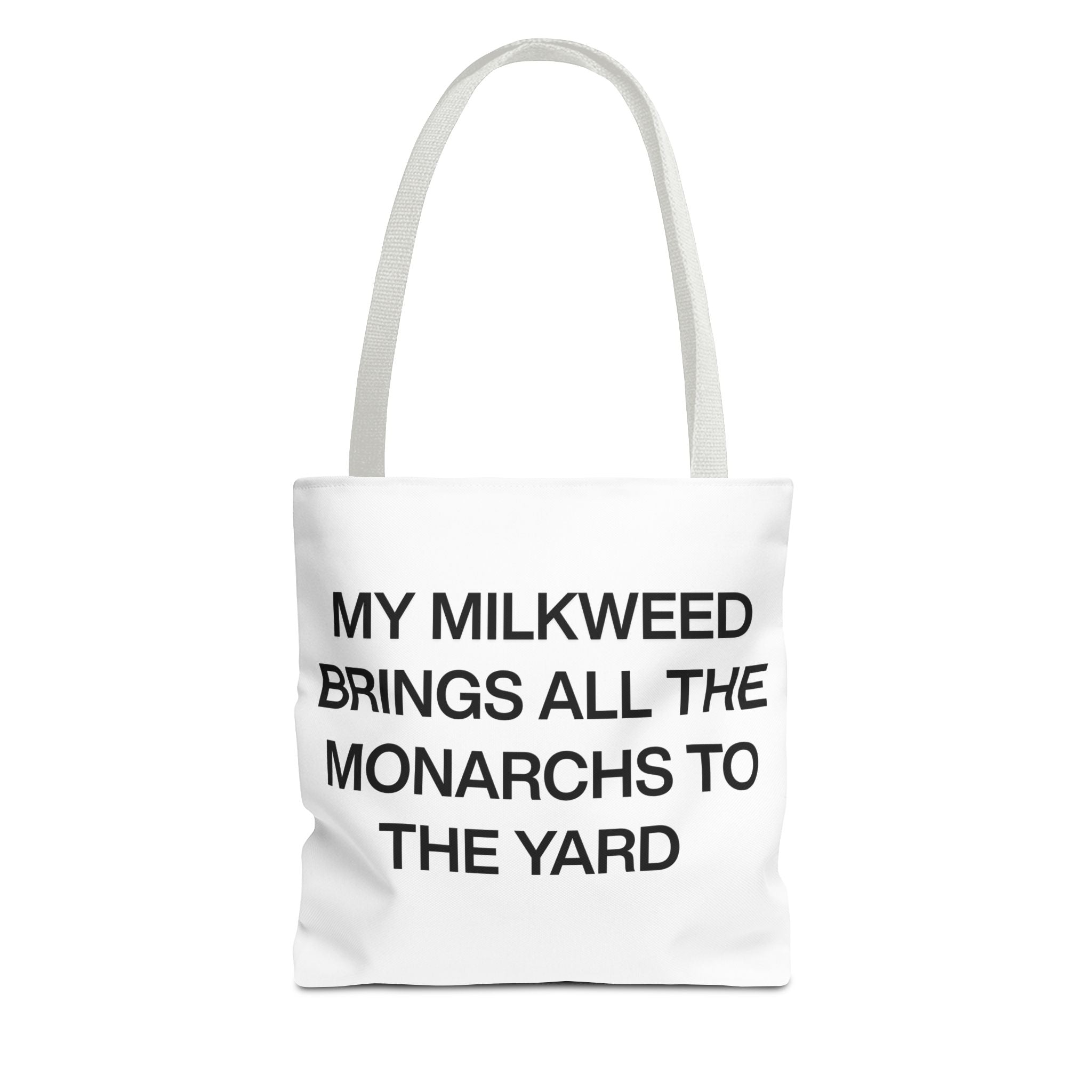 Monarch Tote Bag, Eco-Friendly Shopper, Floral Tote, Gift for Gardeners, Nature Lover Bag, Statement Bag, Cute Beach Tote