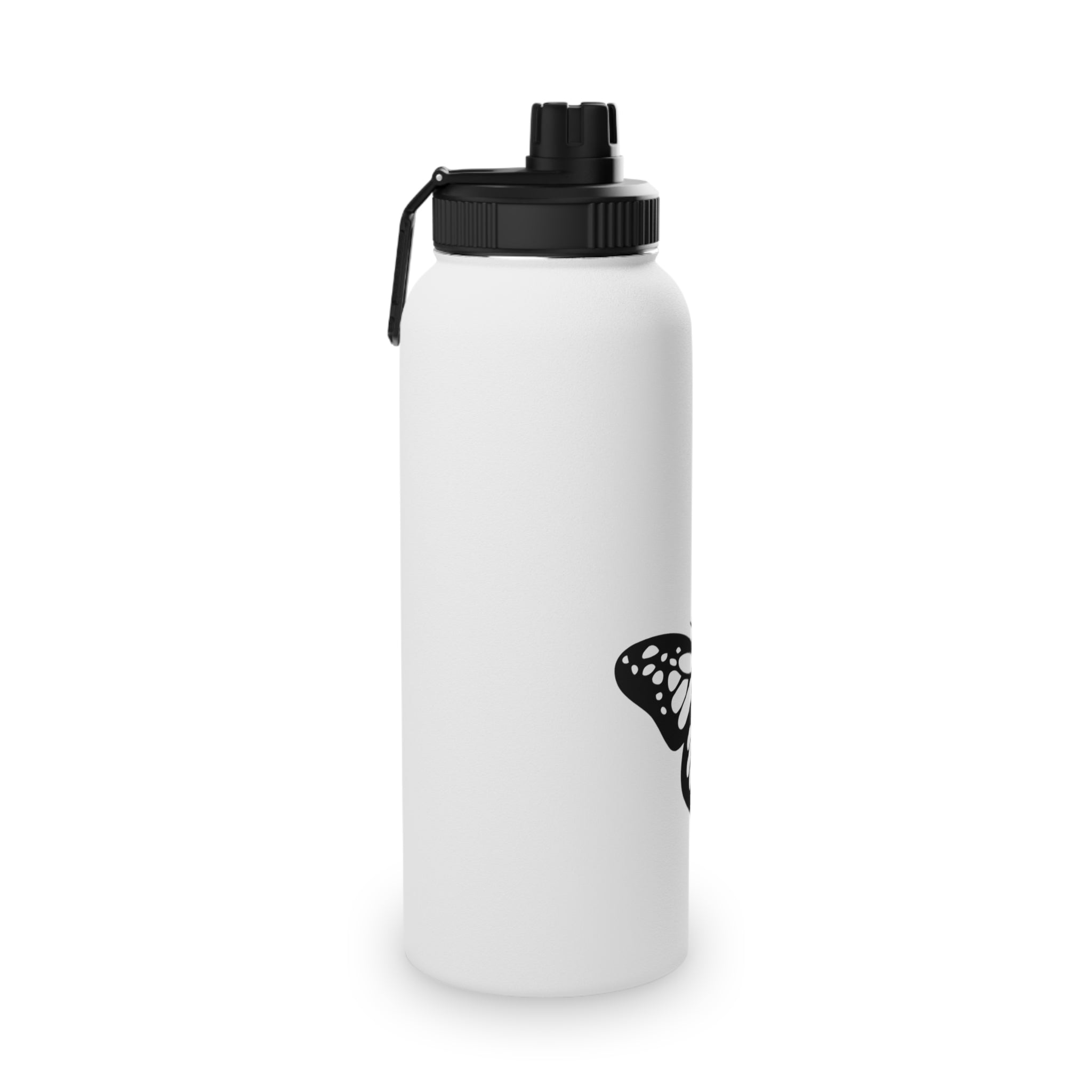 Butterfly Stainless Steel Water Bottle - Eco-Friendly Sports Bottle, Reusable Water Container, Travel Bottle, Gift for Fitness