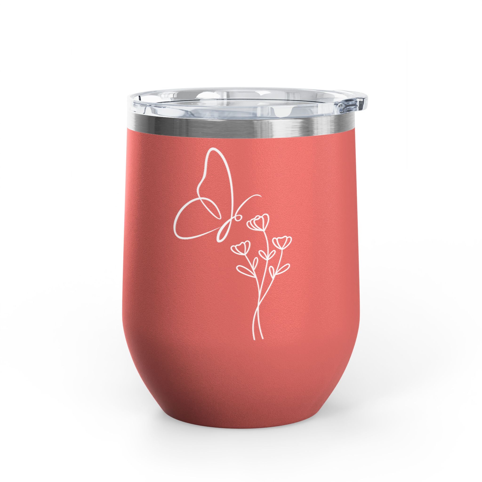 Butterfly Wine Tumbler, 12oz - Elegant Insulated Drinkware for Wine Lovers, Perfect Gift for Celebrations, Outdoor Events, Birthdays, [...]