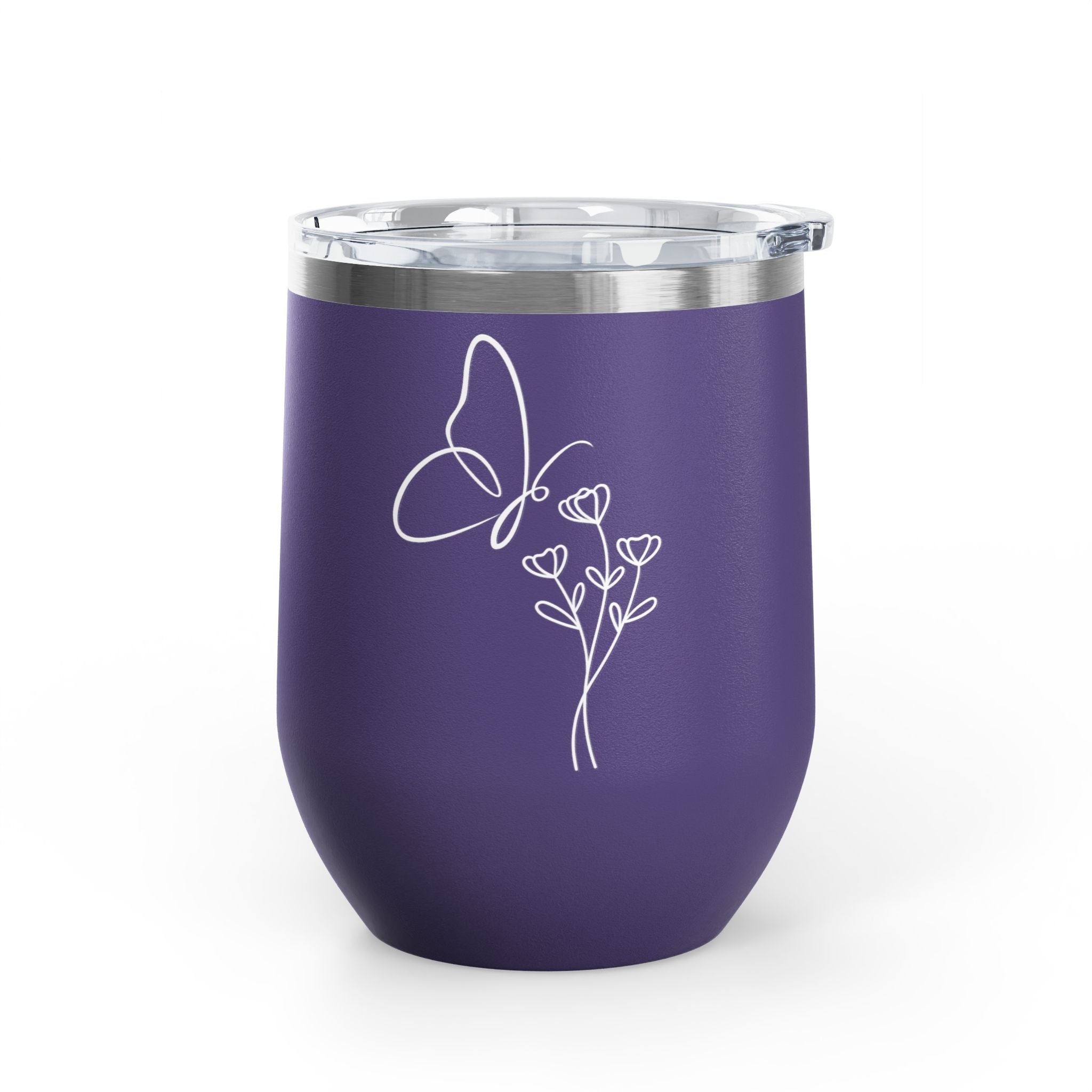 Butterfly Wine Tumbler, 12oz - Elegant Insulated Drinkware for Wine Lovers, Perfect Gift for Celebrations, Outdoor Events, Birthdays, [...]