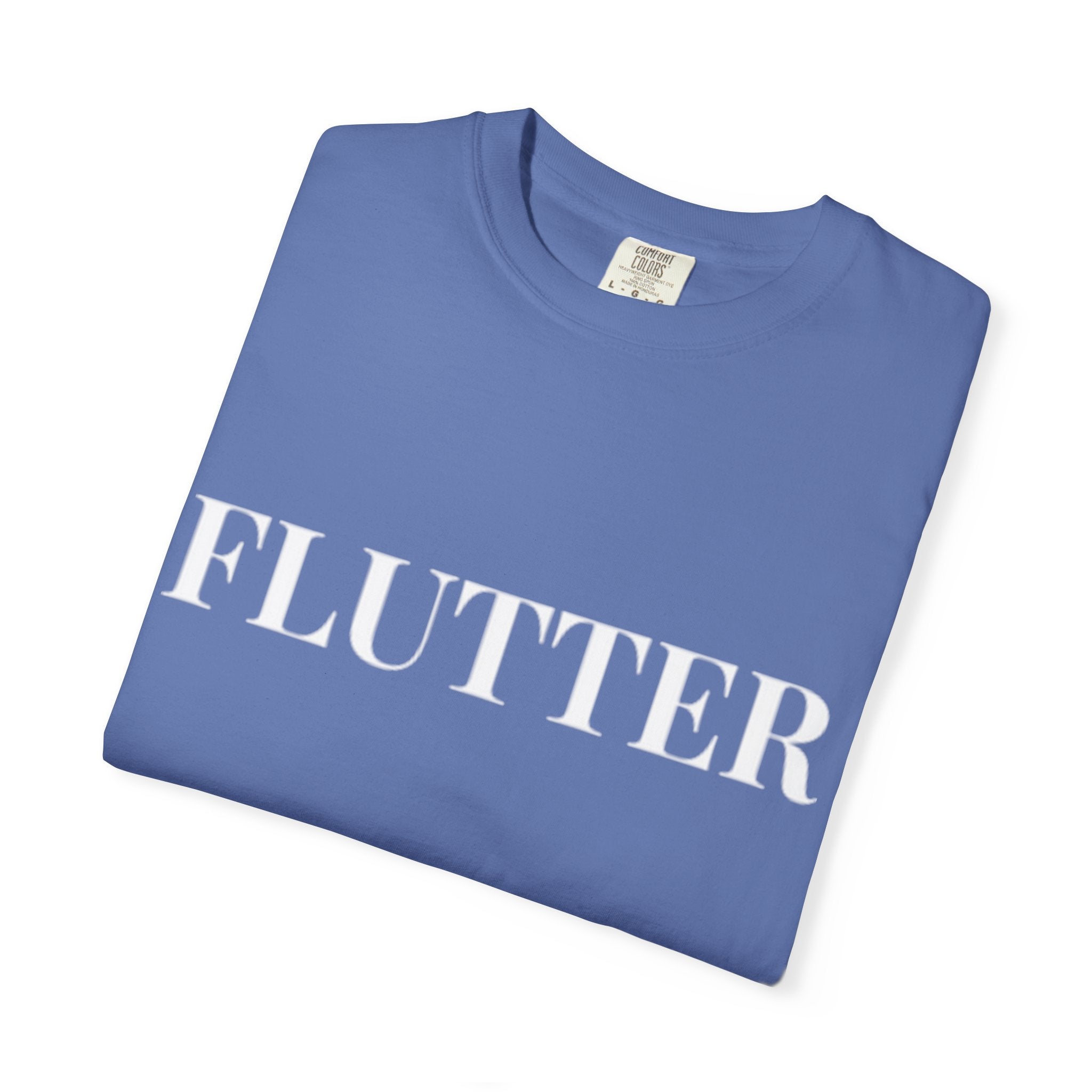 Flutter Garment-Dyed Unisex T-Shirt - Cozy Fashion, Casual Style, Gift for Her/Him, Everyday Wear, Summer Vibes, Birthday Gift